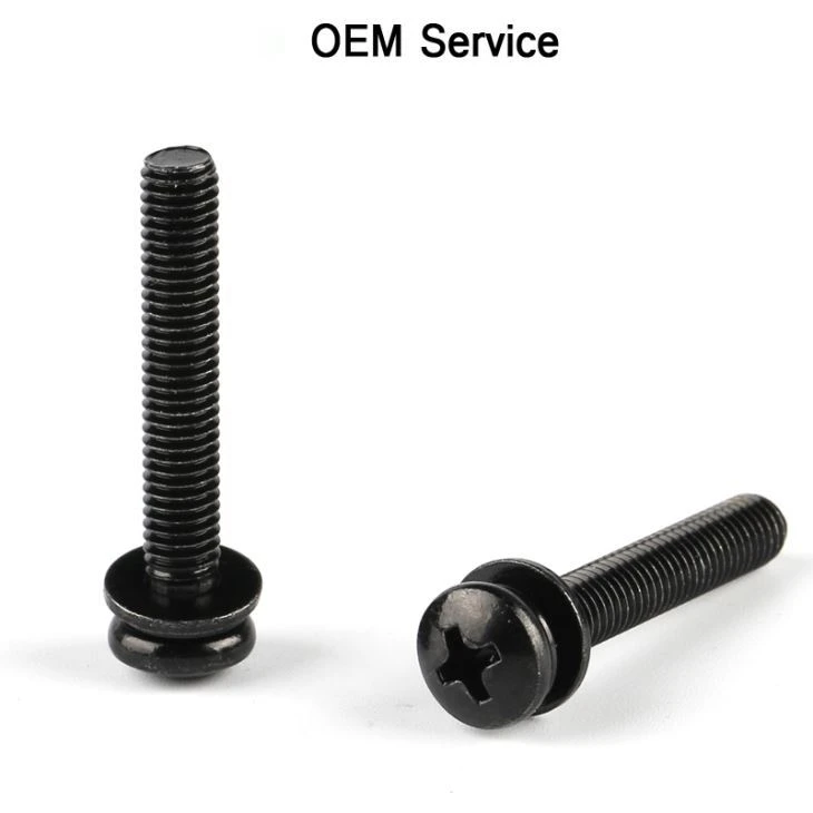 Black Zinc Plating Machine Screws